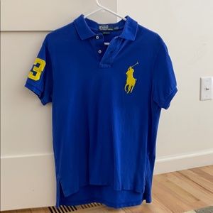 Big Pony Polo Yellow and Blue
